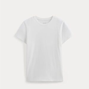 Everlane Organic Cotton Slim Crew Tee White L NWT